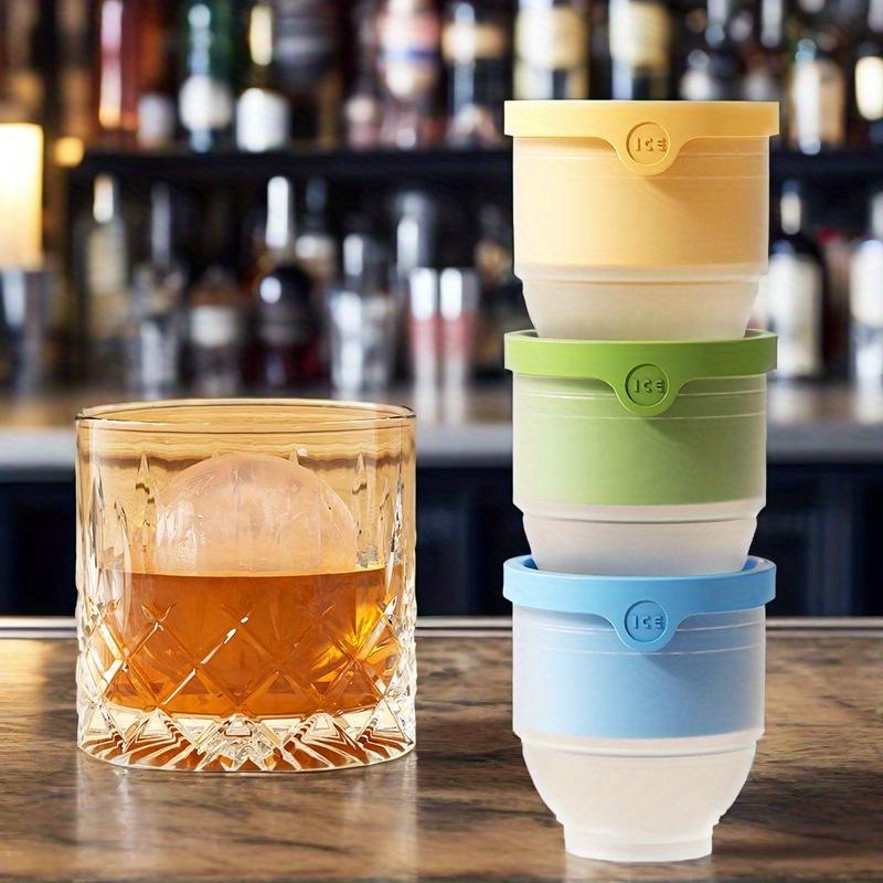 Coaster Mold Round - 아이스볼 몰드, 둥근 얼음 큐브 몰드,