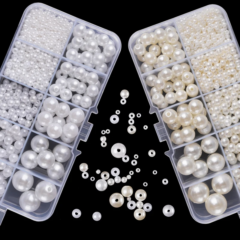 Crafting Resin - 800개 인조 진주 레진 비즈 키트