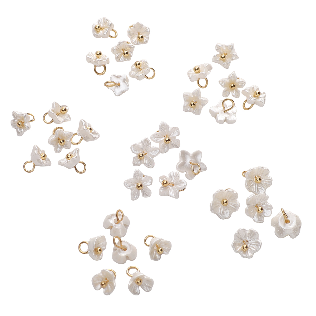 Flower Preservation Resin - 5pcs 화이트 미니 작은 꽃 쥬얼리에