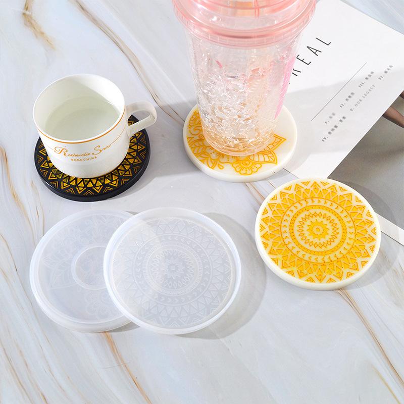 꽃 코스터 실리콘 몰드 에폭시 수지 크리스탈 석고 콘크 - Coaster Mold Round 리뷰 및 가격