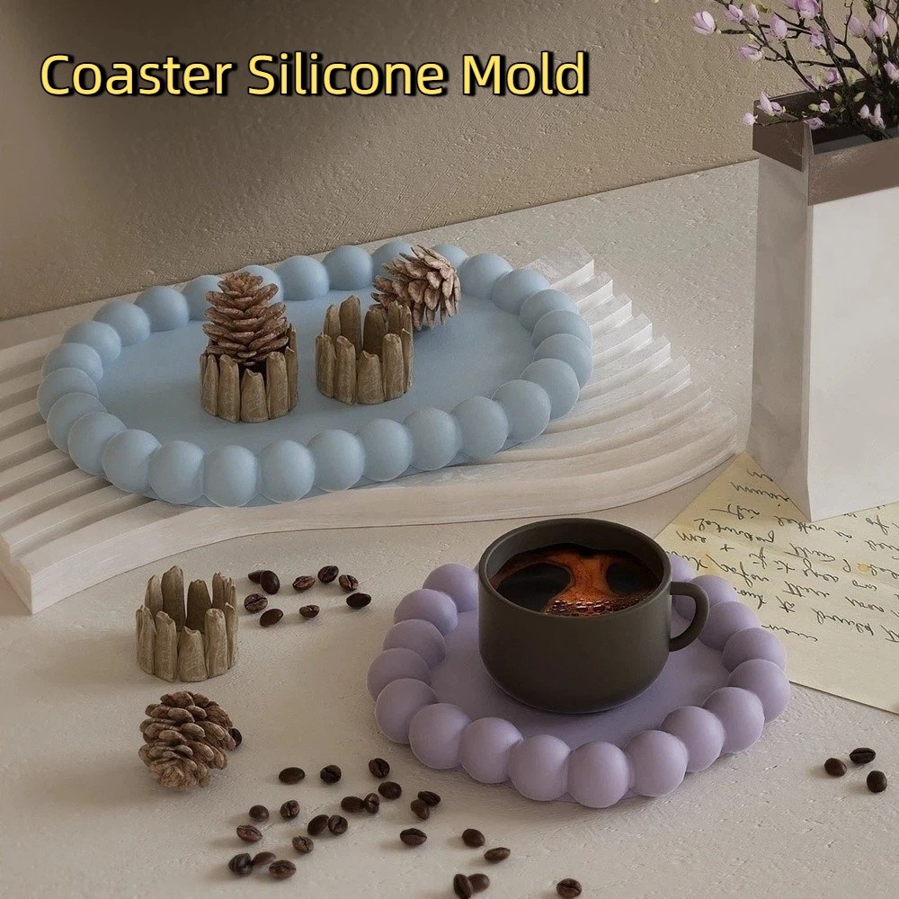 DIY 코스터 실리콘 몰드 라운드 하트 모양 보관 트레 - Coaster Mold Round 리뷰 및 가격