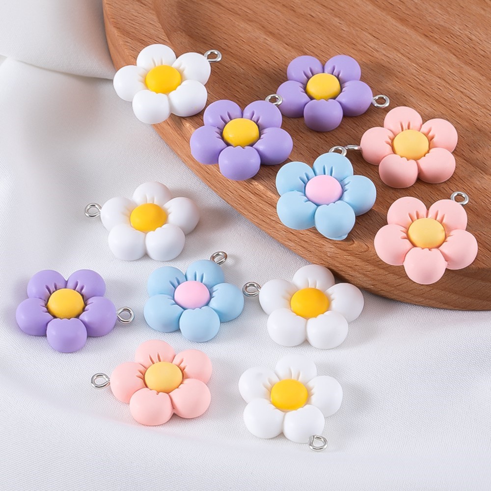 10pcs 1pcs 21*25mm 다채로운 수지 귀여운 - Flower Preservation Resin 리뷰 및 가격