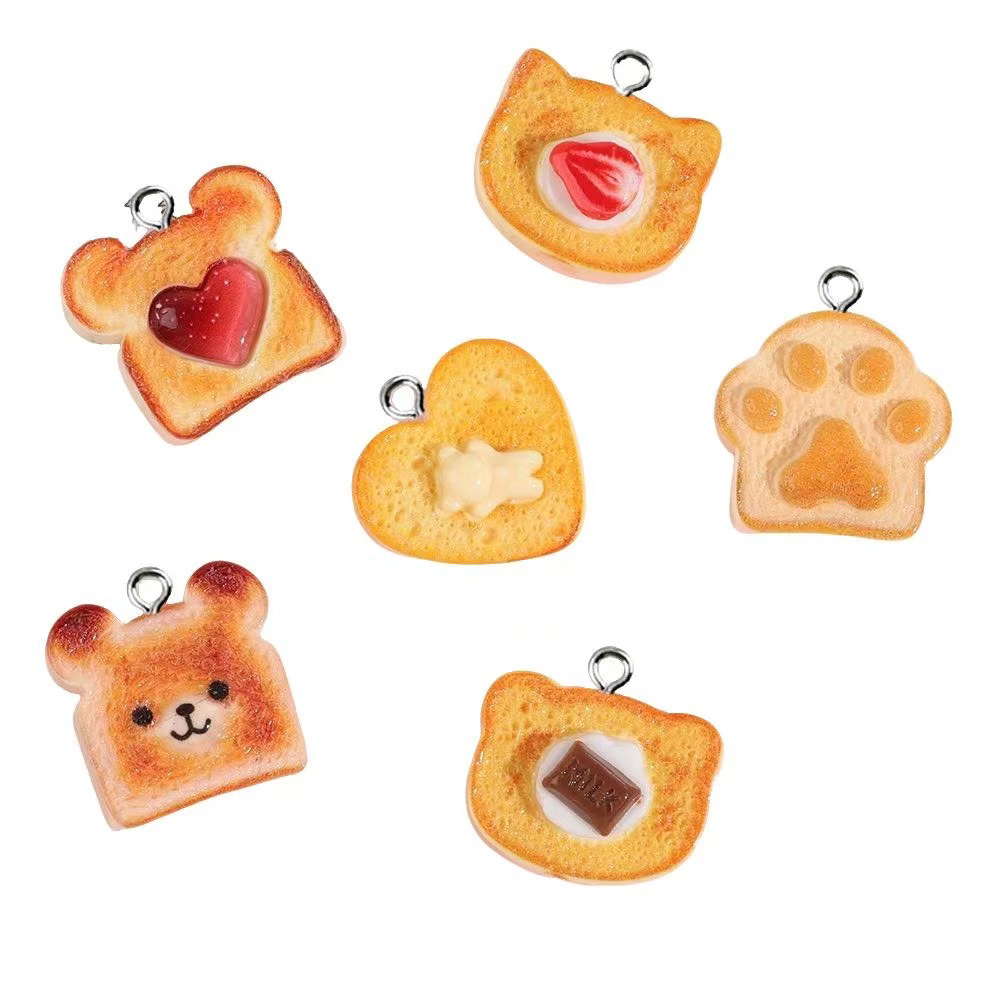 10개 하트 곰 고양이 동물 모양 토스트 빵 레진 참  - Resin Craft Projects 리뷰 및 가격
