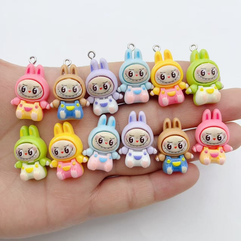 10Pcs Kawaii 토끼 딸기 하우스 수지 참 귀여 - Resin Craft Projects 리뷰 및 가격