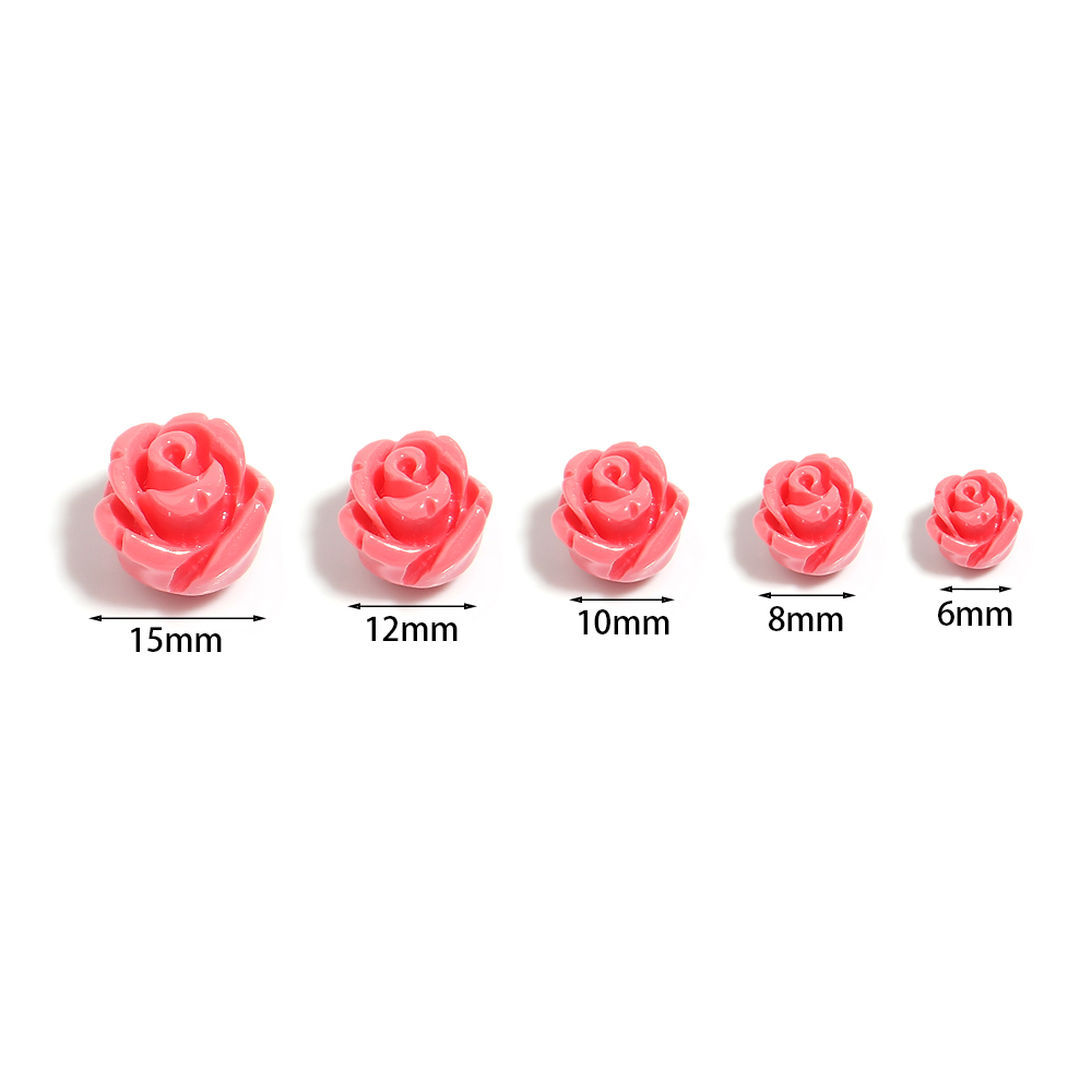 송진 모조 산호 장미 자연 꽃 모양 느슨한 스페이서 비 - Flower Preservation Resin 리뷰 및 가격