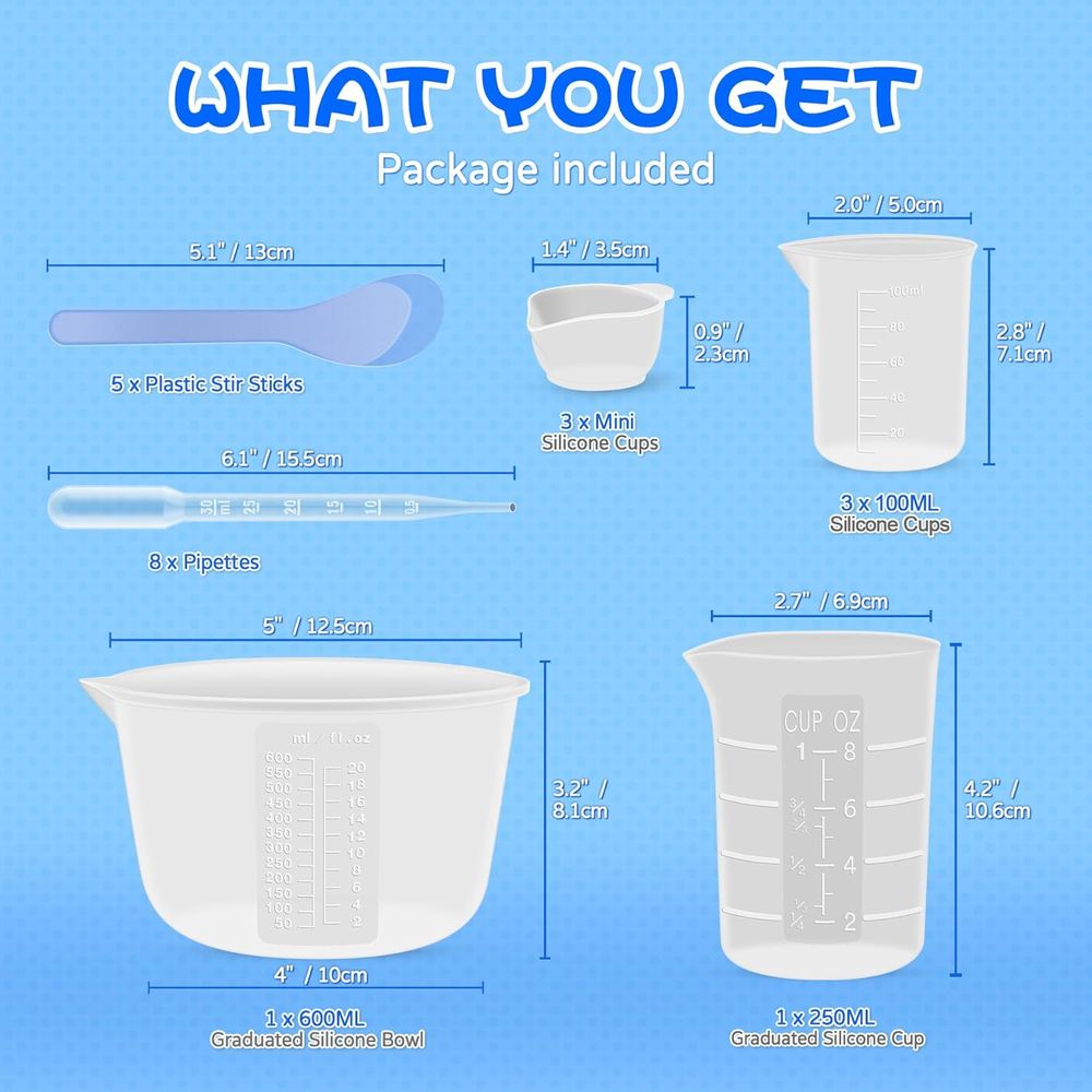 실리콘 레진 혼합용 계량컵 또는 레진 재료, 600ml - Mixing Cup Silicone 리뷰 및 가격
