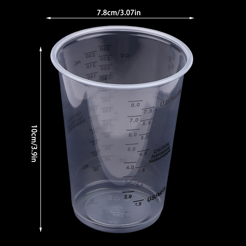 10Pcs 8OZ 일회용 플라스틱 측정 컵 정확한 수지 - Mixing Cup Silicone 리뷰 및 가격