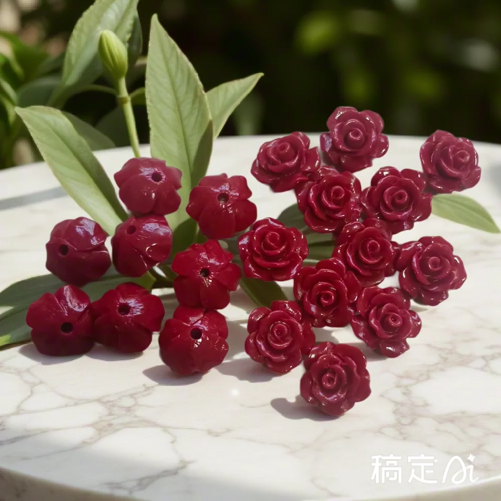 8/10mm 산호 비즈 카멜리아 꽃 로즈 패션 수지 붉 - Flower Preservation Resin 리뷰 및 가격