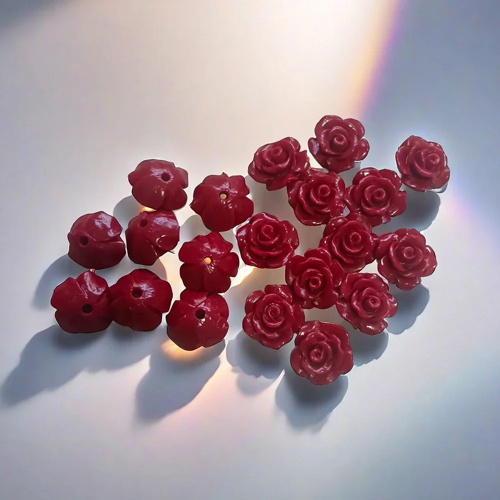 8/10mm 산호 비즈 카멜리아 꽃 로즈 패션 수지 붉 - Flower Preservation Resin 리뷰 및 가격